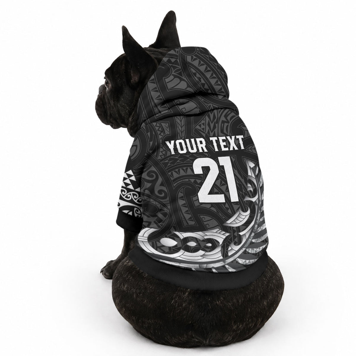 New Zealand Indigenous-Maori Rugby Custom Pet Hoodie