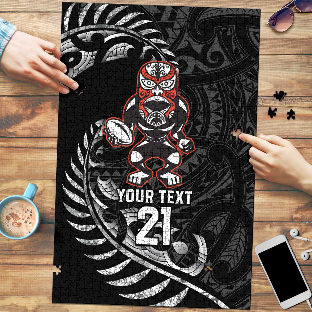 New Zealand Indigenous-Maori Rugby Custom Puzzle - Aussie Hoodie