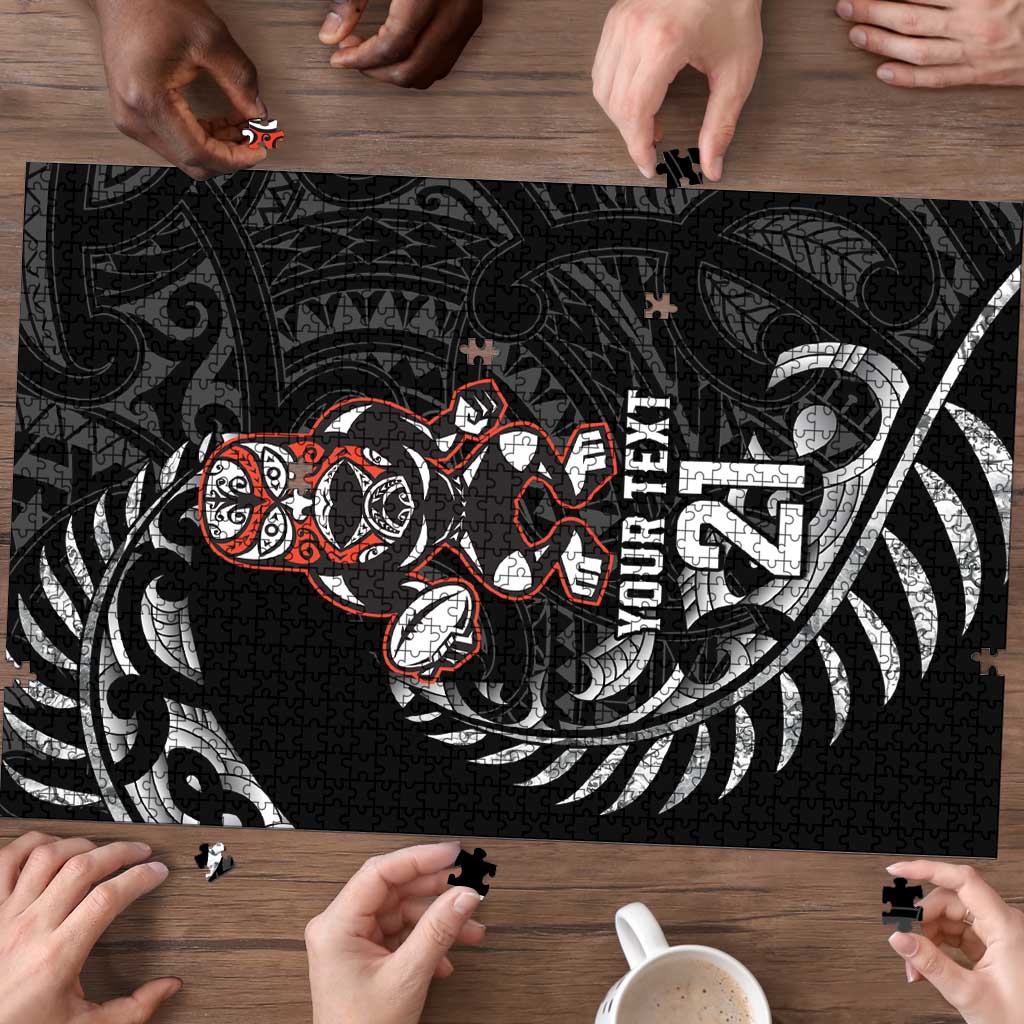New Zealand Indigenous-Maori Rugby Custom Puzzle - Aussie Hoodie