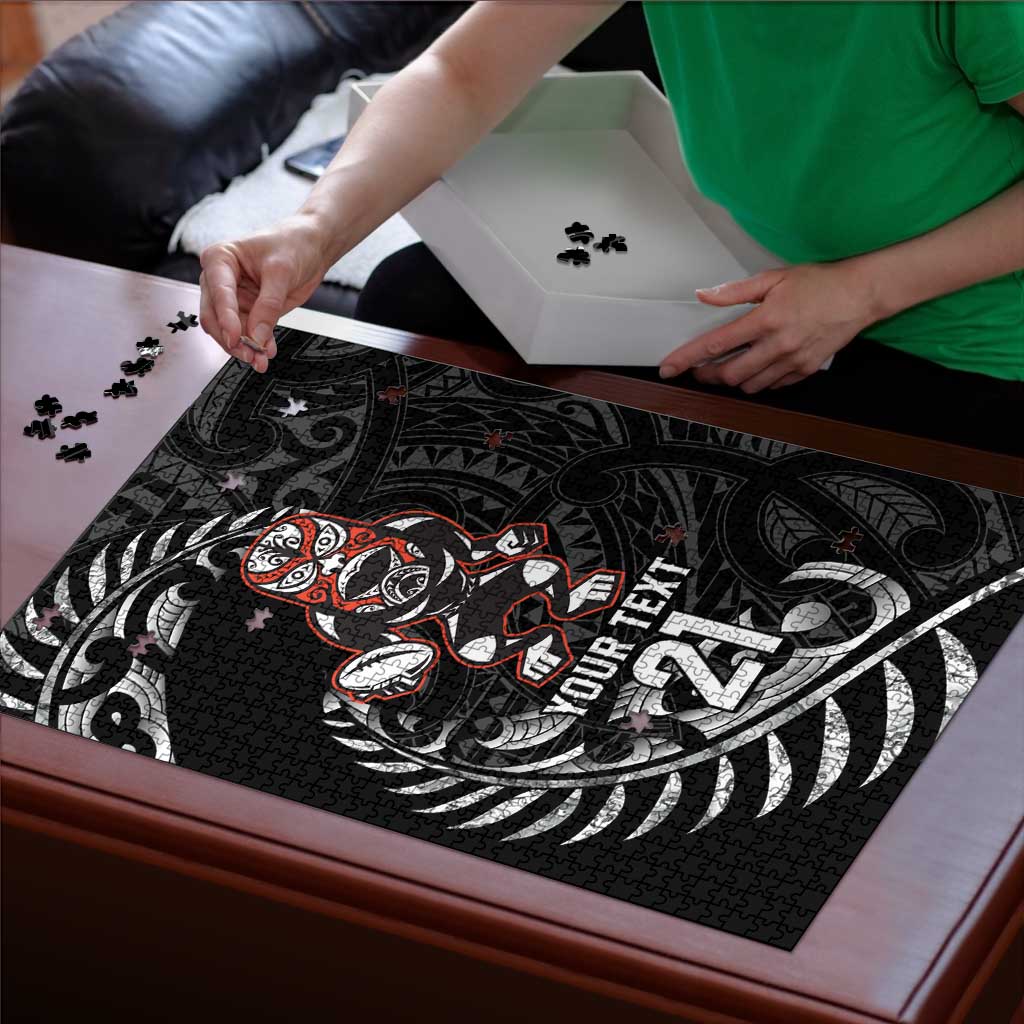 New Zealand Indigenous-Maori Rugby Custom Puzzle - Aussie Hoodie