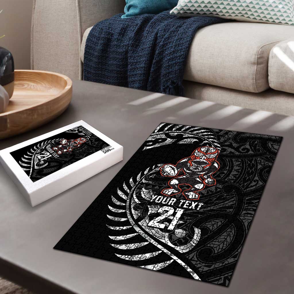 New Zealand Indigenous-Maori Rugby Custom Puzzle - Aussie Hoodie