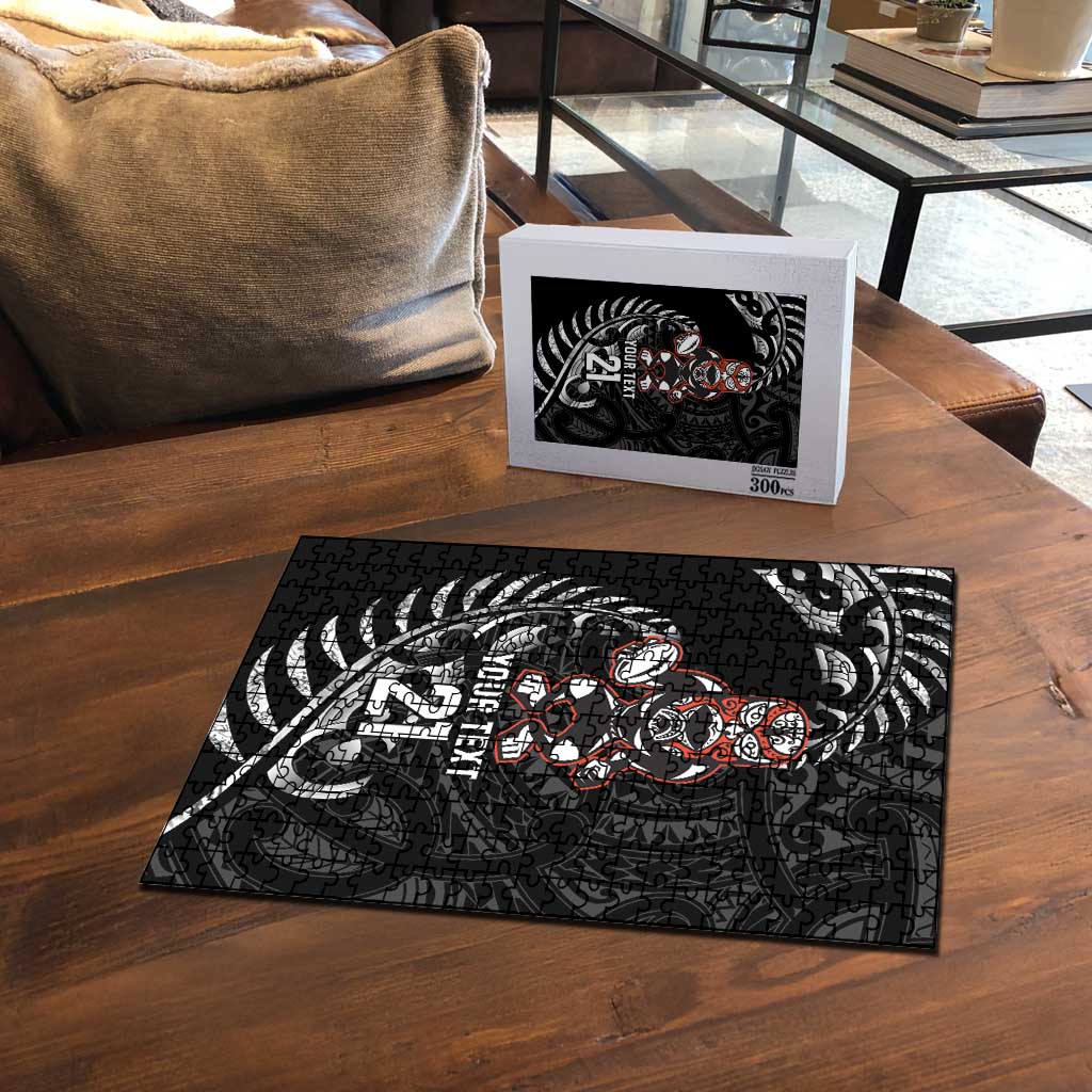 New Zealand Indigenous-Maori Rugby Custom Puzzle - Aussie Hoodie