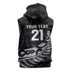 New Zealand Indigenous-Maori Rugby Custom Sleeveless Hoodie - Aussie Hoodie