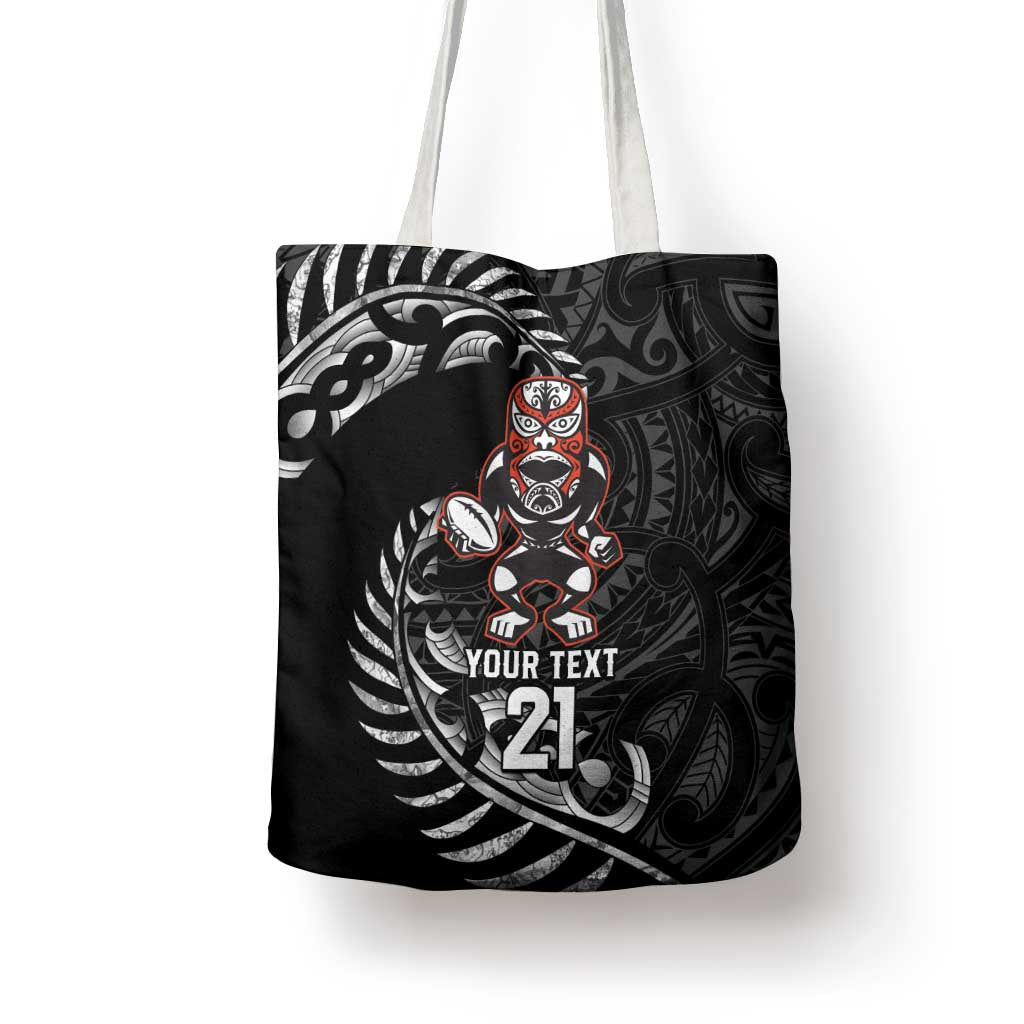 New Zealand Indigenous-Maori Rugby Custom Tote Bag - Aussie Hoodie
