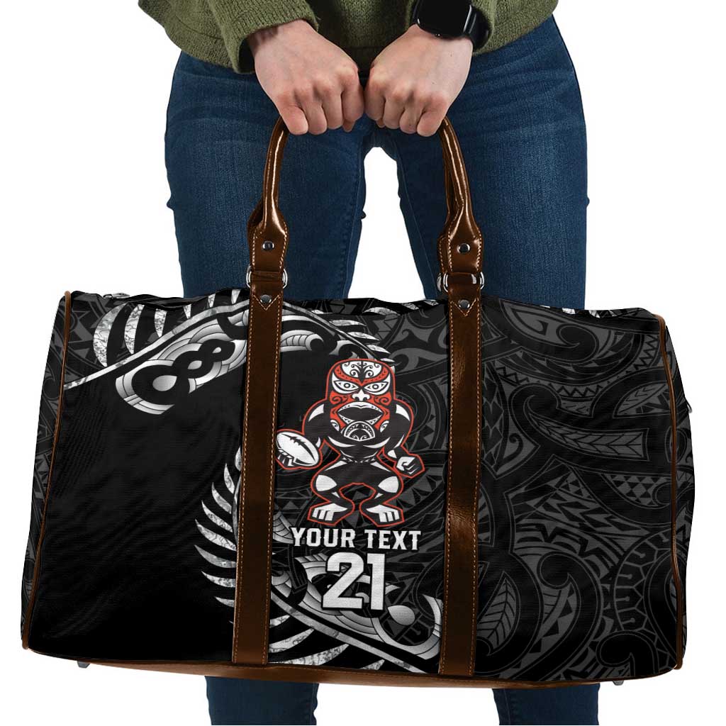 New Zealand Indigenous-Maori Rugby Custom Travel Bag - Aussie Hoodie