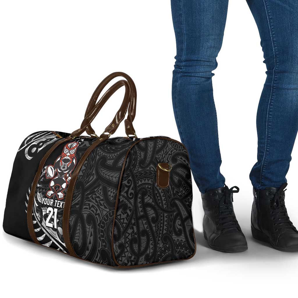 New Zealand Indigenous-Maori Rugby Custom Travel Bag - Aussie Hoodie