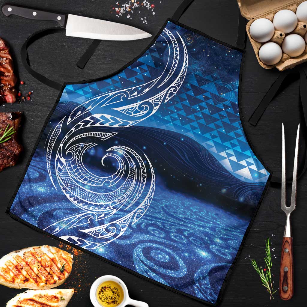 New Zealand Matariki Apron Taniko Aramoana With Koru Galaxy Sky Night - Aussie Hoodie