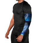 New Zealand Matariki Arm Sleeves Taniko Aramoana With Koru Galaxy Sky Night - Aussie Hoodie
