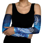 New Zealand Matariki Arm Sleeves Taniko Aramoana With Koru Galaxy Sky Night - Aussie Hoodie
