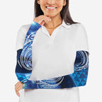 New Zealand Matariki Arm Sleeves Taniko Aramoana With Koru Galaxy Sky Night - Aussie Hoodie