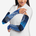 New Zealand Matariki Arm Sleeves Taniko Aramoana With Koru Galaxy Sky Night - Aussie Hoodie