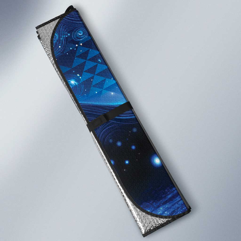 New Zealand Matariki Auto Sun Shade Taniko Aramoana With Koru Galaxy Sky Night - Aussie Hoodie