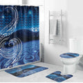 New Zealand Matariki Bathroom Set Taniko Aramoana With Koru Galaxy Sky Night - Aussie Hoodie