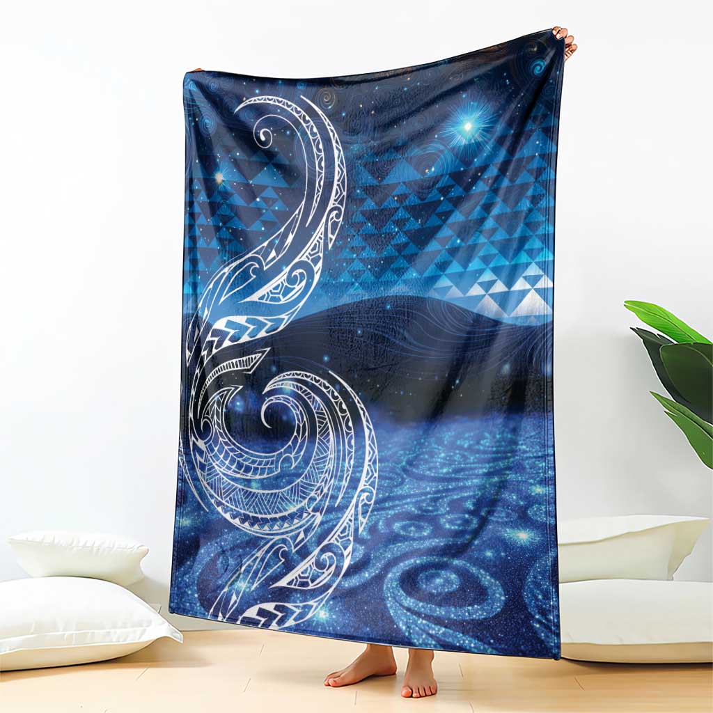 New Zealand Matariki Blanket Taniko Aramoana With Koru Galaxy Sky Night