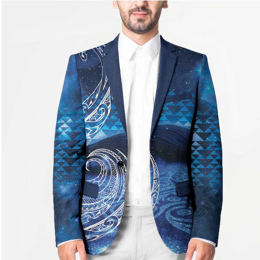 New Zealand Matariki Blazer Taniko Aramoana With Koru Galaxy Sky Night - Aussie Hoodie