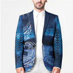 New Zealand Matariki Blazer Taniko Aramoana With Koru Galaxy Sky Night - Aussie Hoodie