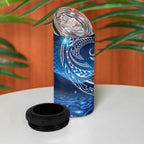 New Zealand Matariki 4 in 1 Can Cooler Tumbler Taniko Aramoana With Koru Galaxy Sky Night