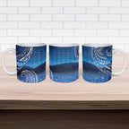New Zealand Matariki Ceramic Mug Taniko Aramoana With Koru Galaxy Sky Night - Aussie Hoodie