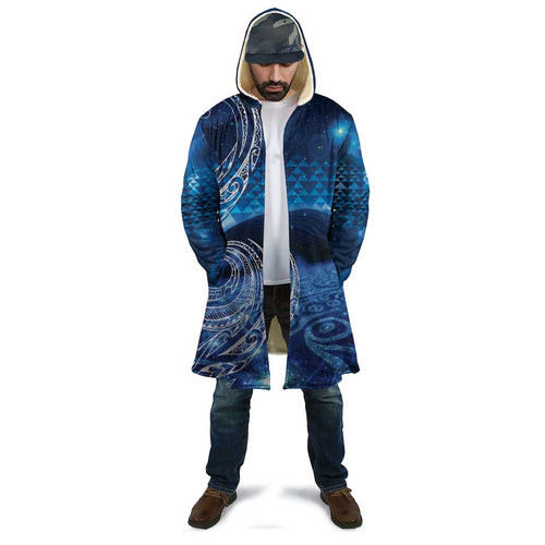 New Zealand Matariki Cloak Taniko Aramoana With Koru Galaxy Sky Night - Aussie Hoodie