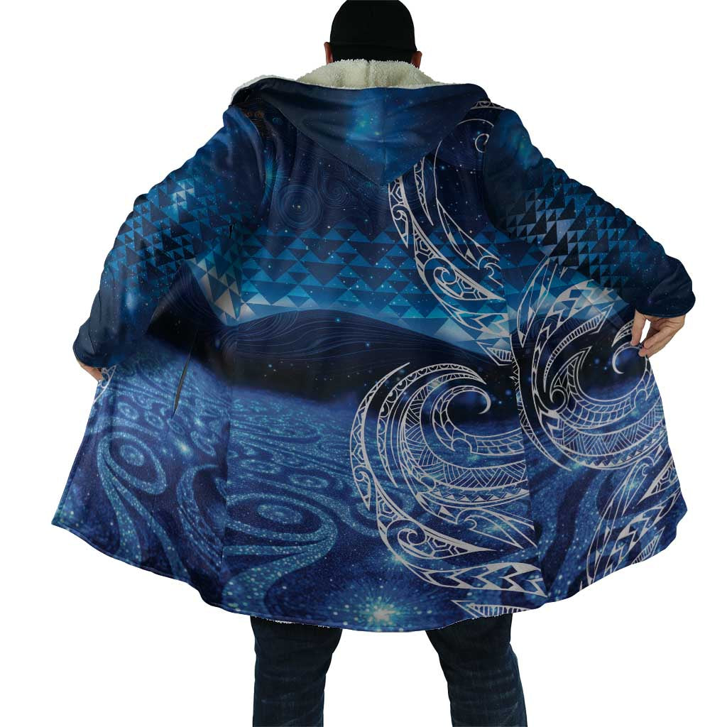 New Zealand Matariki Cloak Taniko Aramoana With Koru Galaxy Sky Night - Aussie Hoodie