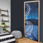 New Zealand Matariki Door Cover Taniko Aramoana With Koru Galaxy Sky Night - Aussie Hoodie