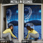 New Zealand Matariki Door Cover Taniko Aramoana With Koru Galaxy Sky Night - Aussie Hoodie