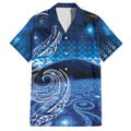 New Zealand Matariki Family Matching Summer Maxi Dress and Hawaiian Shirt Taniko Aramoana With Koru Galaxy Sky Night
