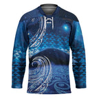 New Zealand Matariki Hockey Jersey Taniko Aramoana With Koru Galaxy Sky Night - Aussie Hoodie