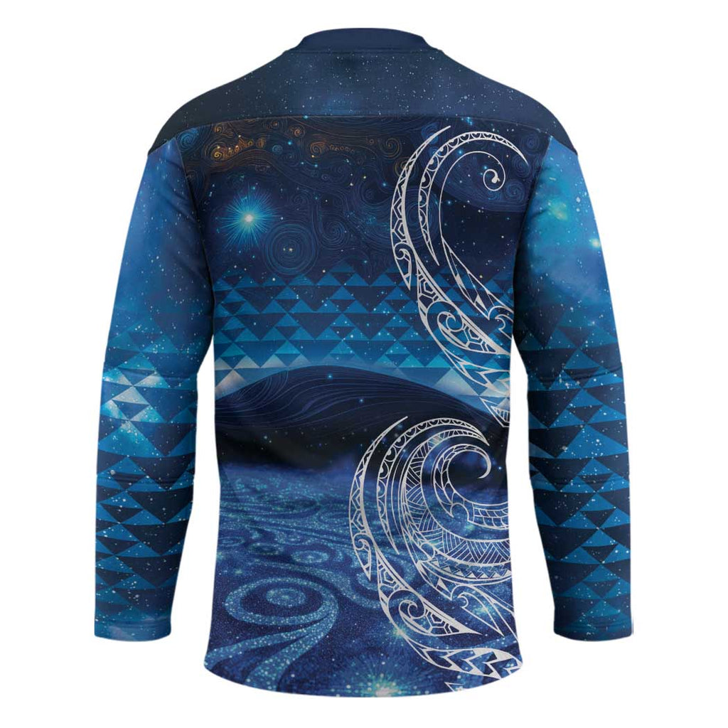 New Zealand Matariki Hockey Jersey Taniko Aramoana With Koru Galaxy Sky Night - Aussie Hoodie