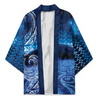 New Zealand Matariki Kimono Taniko Aramoana With Koru Galaxy Sky Night - Aussie Hoodie