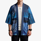 New Zealand Matariki Kimono Taniko Aramoana With Koru Galaxy Sky Night - Aussie Hoodie