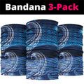 New Zealand Matariki Neck Gaiter Taniko Aramoana With Koru Galaxy Sky Night - Aussie Hoodie