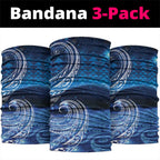New Zealand Matariki Neck Gaiter Taniko Aramoana With Koru Galaxy Sky Night - Aussie Hoodie