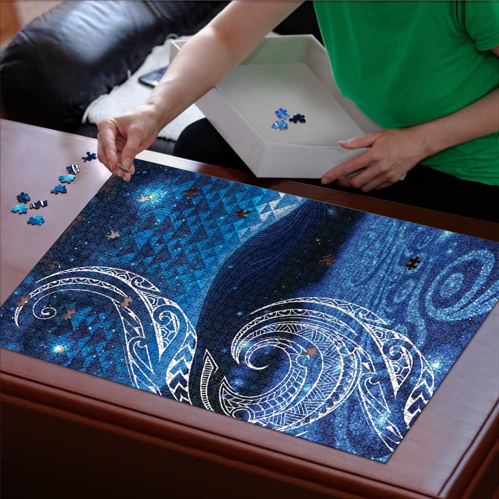 New Zealand Matariki Puzzle Taniko Aramoana With Koru Galaxy Sky Night - Aussie Hoodie