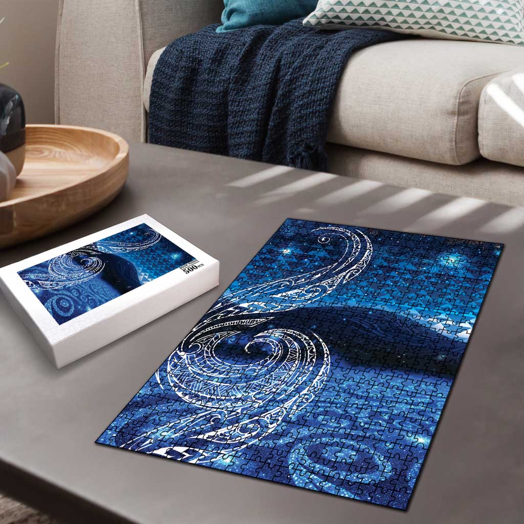 New Zealand Matariki Puzzle Taniko Aramoana With Koru Galaxy Sky Night - Aussie Hoodie