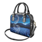 New Zealand Matariki Shoulder Handbag Taniko Aramoana With Koru Galaxy Sky Night