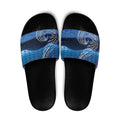 New Zealand Matariki Slide Sandals Taniko Aramoana With Koru Galaxy Sky Night - Aussie Hoodie