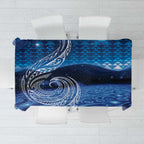 New Zealand Matariki Tablecloth Taniko Aramoana With Koru Galaxy Sky Night