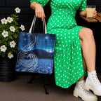 New Zealand Matariki Tote Bag Taniko Aramoana With Koru Galaxy Sky Night - Aussie Hoodie