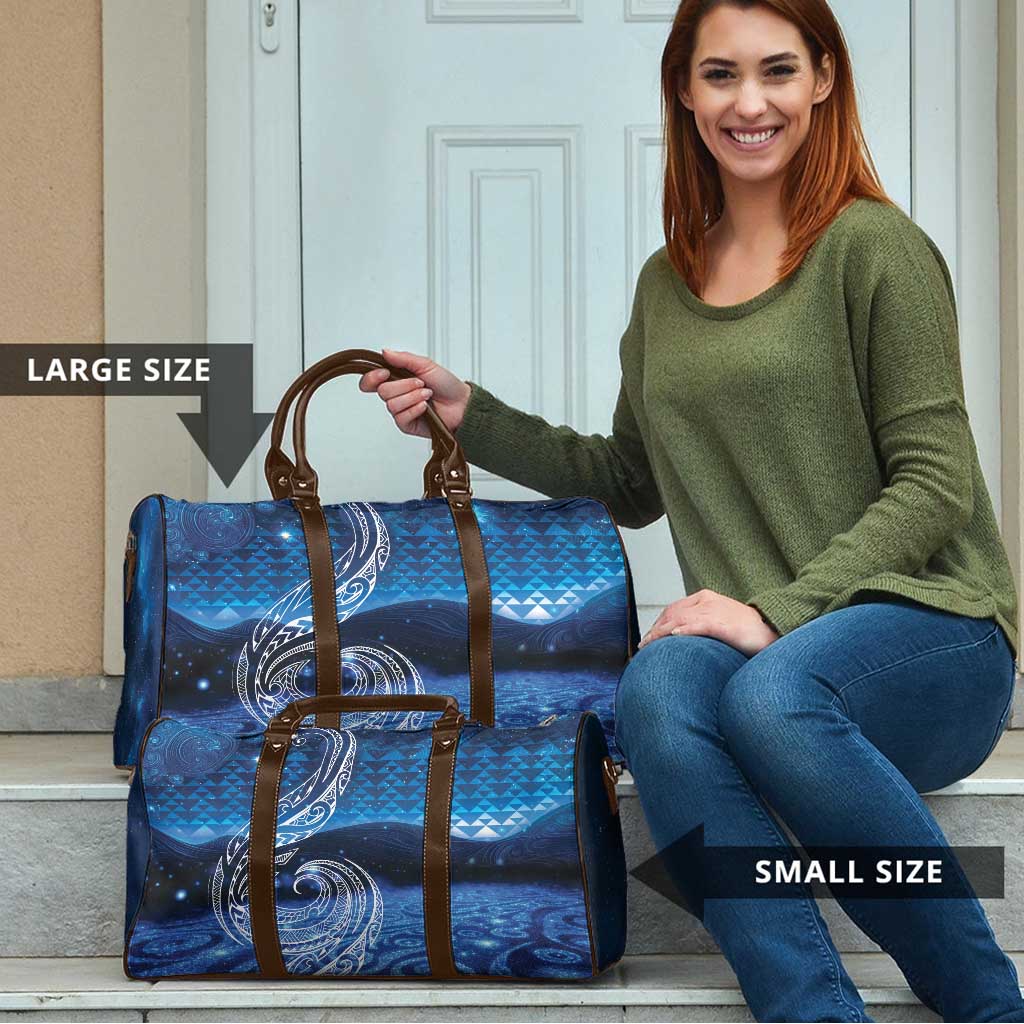 New Zealand Matariki Travel Bag Taniko Aramoana With Koru Galaxy Sky Night - Aussie Hoodie