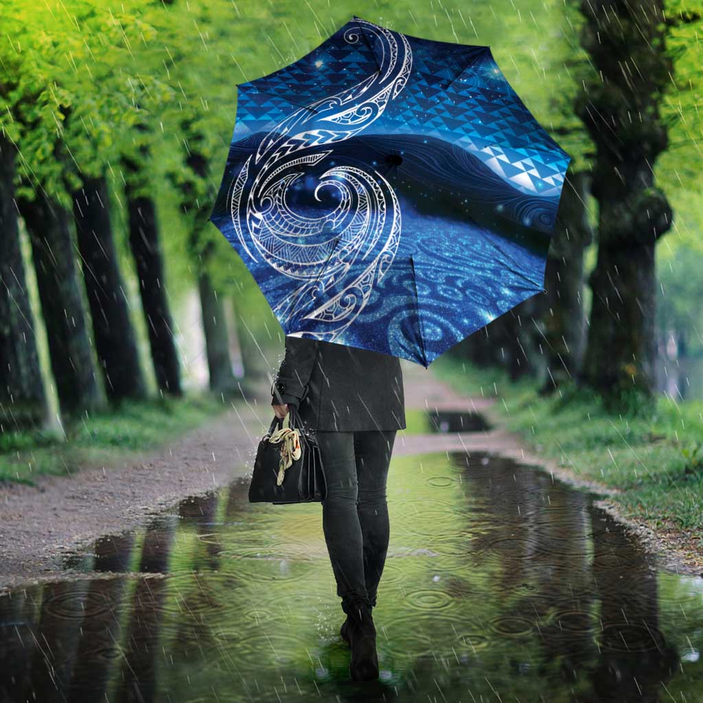 New Zealand Matariki Umbrella Taniko Aramoana With Koru Galaxy Sky Night - Aussie Hoodie