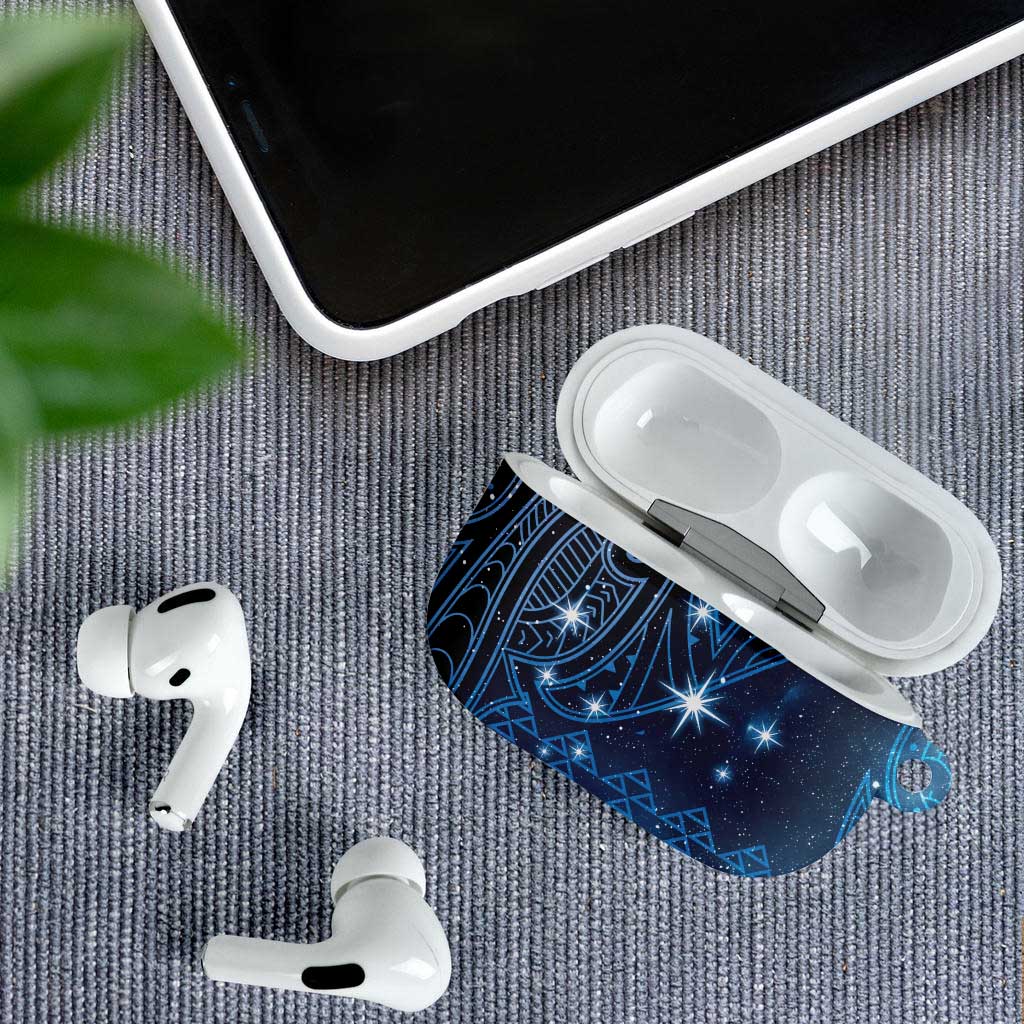 New Zealand Matariki AirPods Case Taniko Aramoana With Maori Galaxy Sky Night - Aussie Hoodie