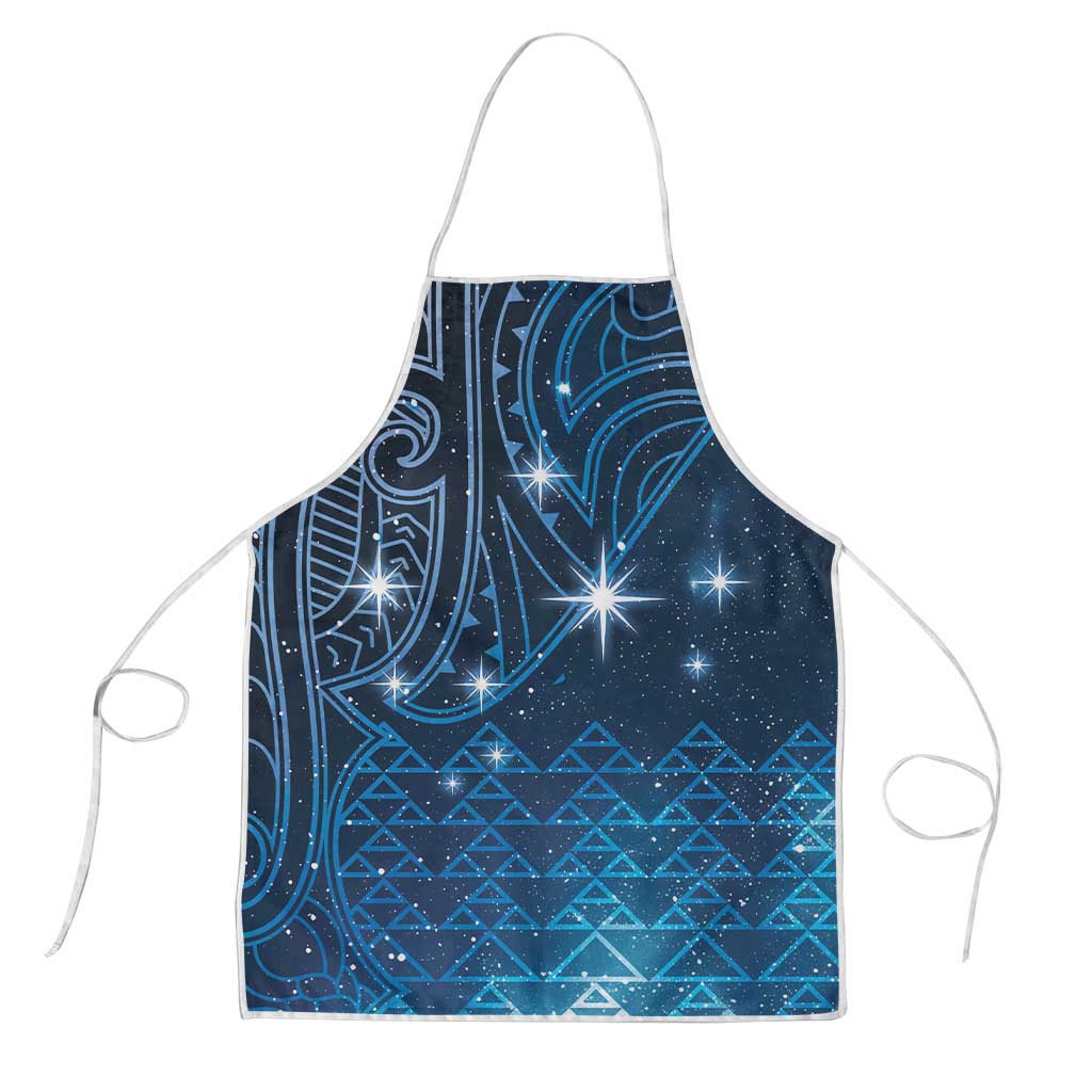 New Zealand Matariki Apron Taniko Aramoana With Maori Galaxy Sky Night - Aussie Hoodie