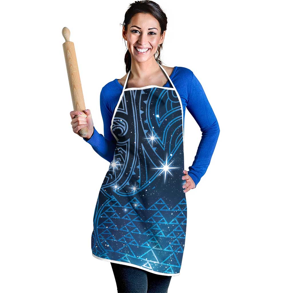 New Zealand Matariki Apron Taniko Aramoana With Maori Galaxy Sky Night - Aussie Hoodie