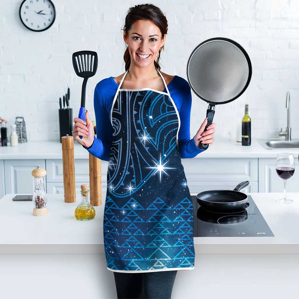 New Zealand Matariki Apron Taniko Aramoana With Maori Galaxy Sky Night - Aussie Hoodie