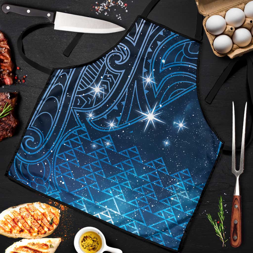 New Zealand Matariki Apron Taniko Aramoana With Maori Galaxy Sky Night - Aussie Hoodie