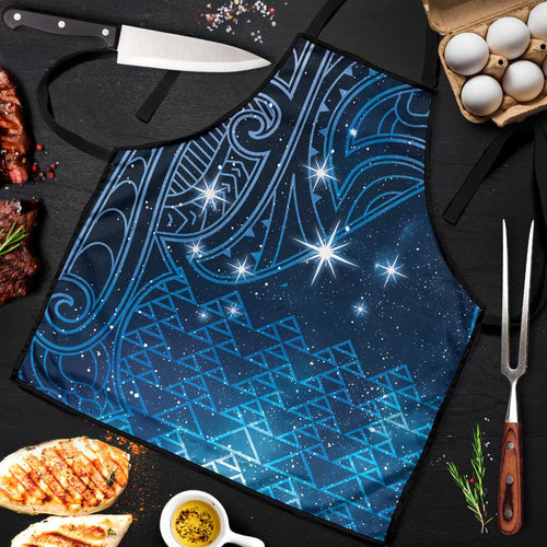 New Zealand Matariki Apron Taniko Aramoana With Maori Galaxy Sky Night - Aussie Hoodie
