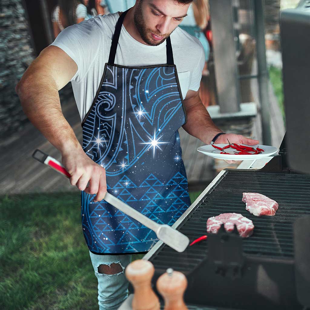 New Zealand Matariki Apron Taniko Aramoana With Maori Galaxy Sky Night - Aussie Hoodie