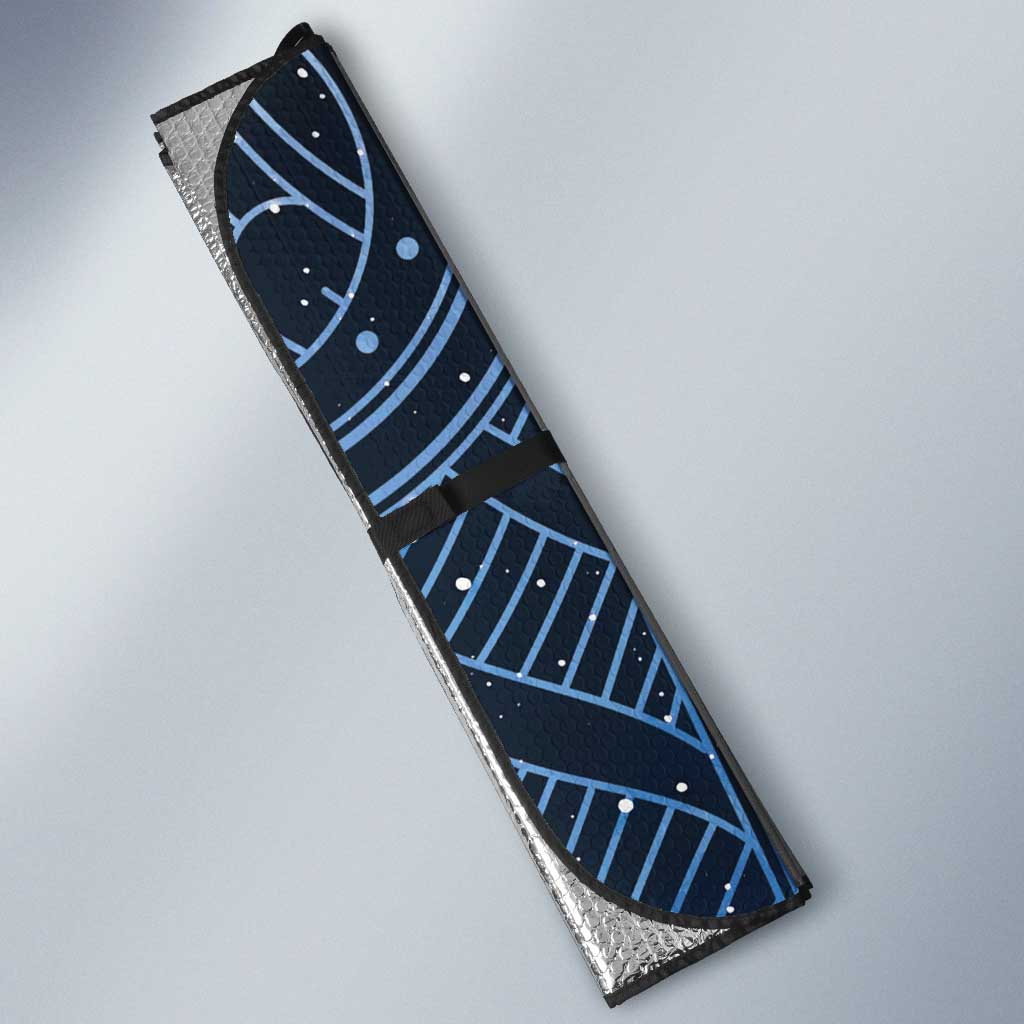 New Zealand Matariki Auto Sun Shade Taniko Aramoana With Maori Galaxy Sky Night - Aussie Hoodie