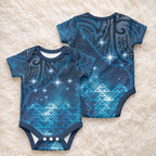 New Zealand Matariki Baby Onesie Taniko Aramoana With Maori Galaxy Sky Night